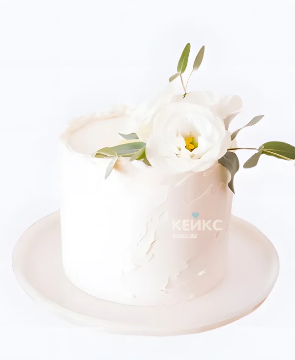 Недорогой свадебный торт Три розы Фото