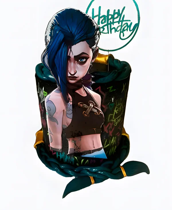 Необычный торт на день рождения Аркейн Фото