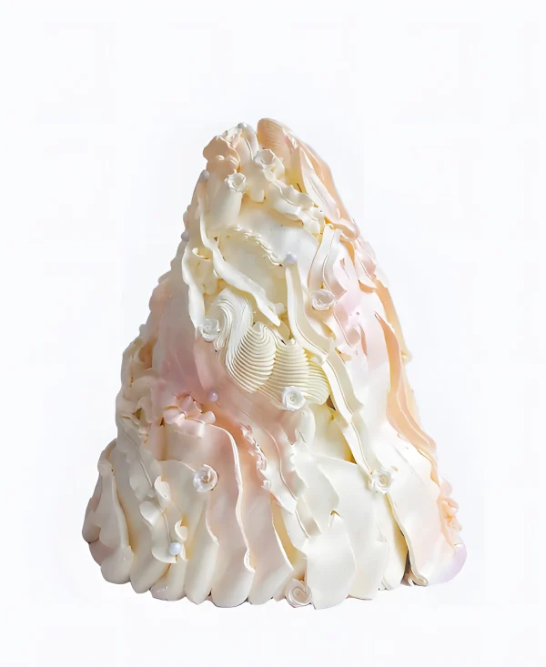 Необычный трендовый торт в пастельных тонах на свадьбу Фото