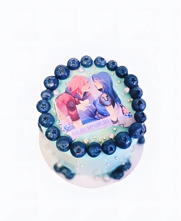 Нежный торт на день рождения Аркейн Фото