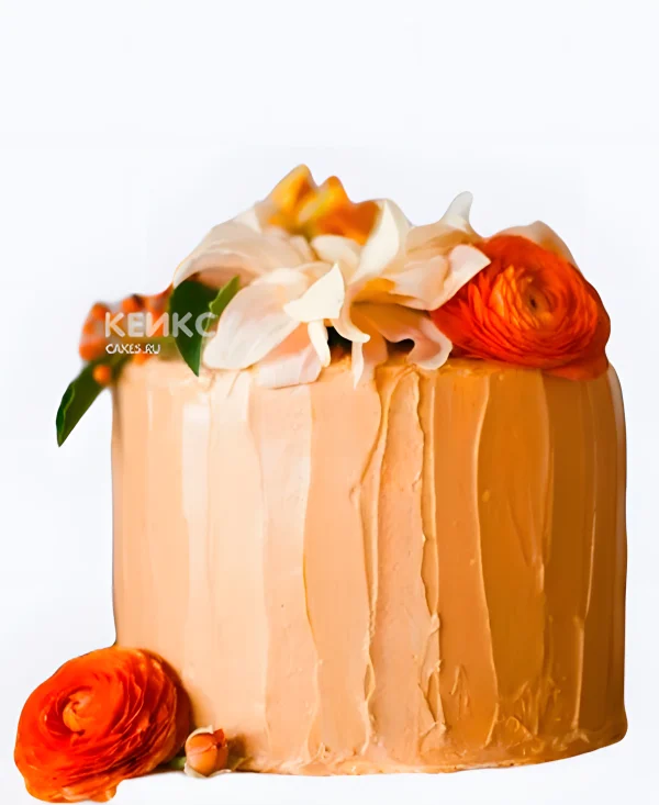 Осенний свадебный торт Букет цветов Фото