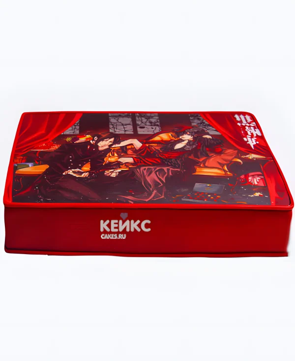 Прямоугольный торт на день рождения аниме Темный дворецкий Фото