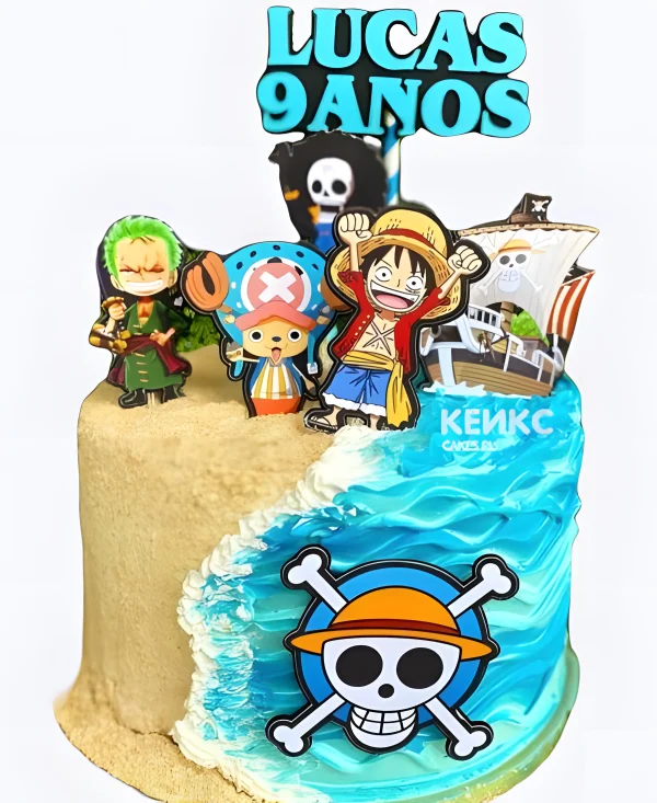 Прикольный торт на день рождения аниме Ван пис Фото