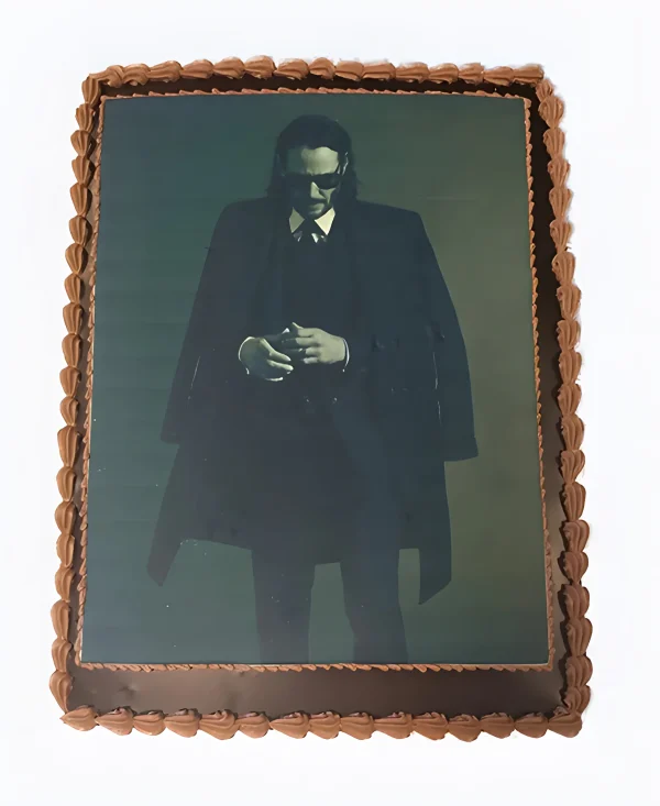 Прямоугольный торт с фотопечатью Джона Уика Фото