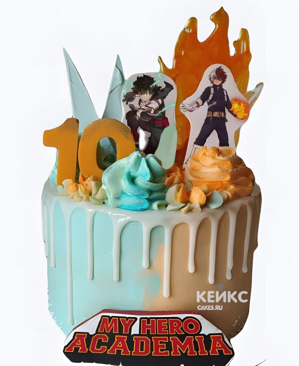 Торт на день рождения Огонь и Лёд Фото