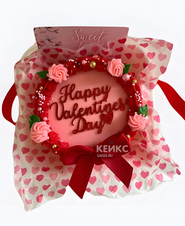 Бенто-торт на день всех влюбленных Фото
