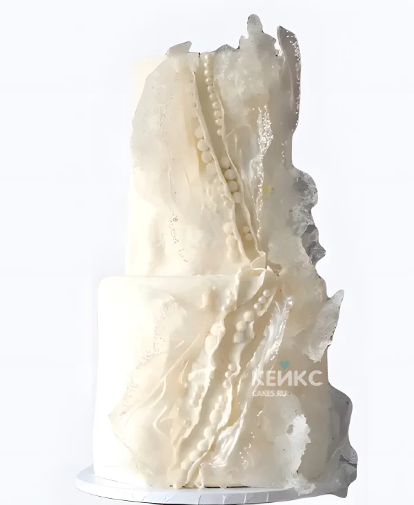 Шикарный свадебный торт Айсберг Фото