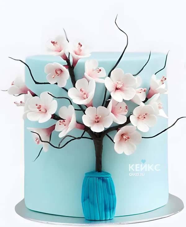 Шикарный свадебный торт Сакура Фото