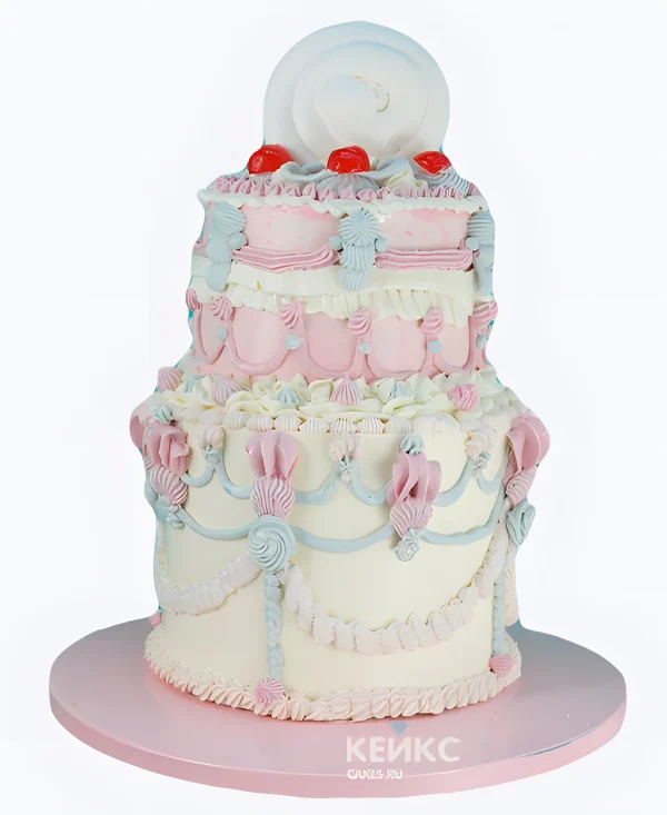 Шикарный свадебный торт Сладости принцессы Фото