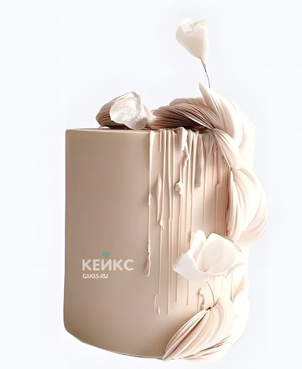 Свадебный торт Айвори Танец лепестков Фото