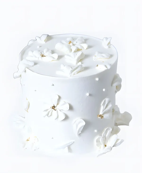 Торт Белоснежные цветы Фото