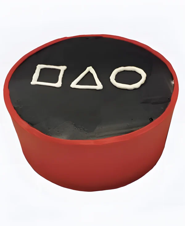 Торт черно-красный Фото