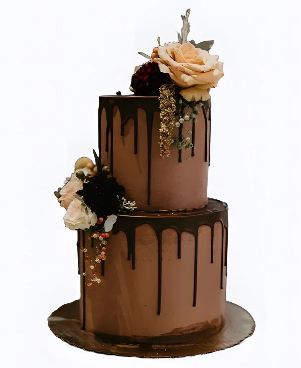 Торт Цветочный шоколад Фото