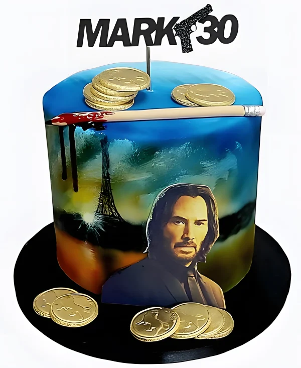 Торт Джон Уик Кровавый карандаш Фото