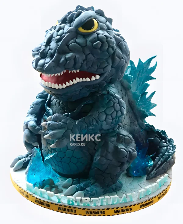 Торт Годзилла 3D Фото