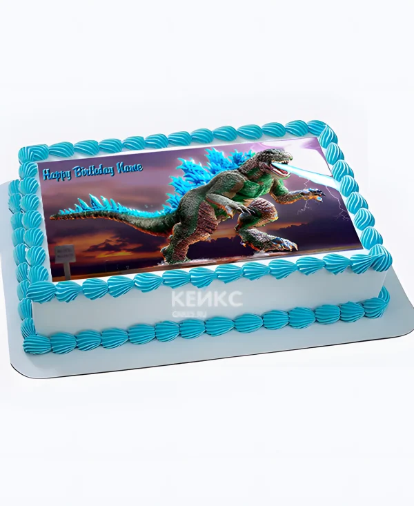 Торт Годзилла фотопечать Фото