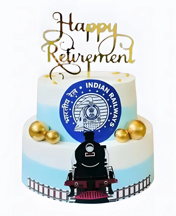 Торт коллегам с топпером и шарами Фото