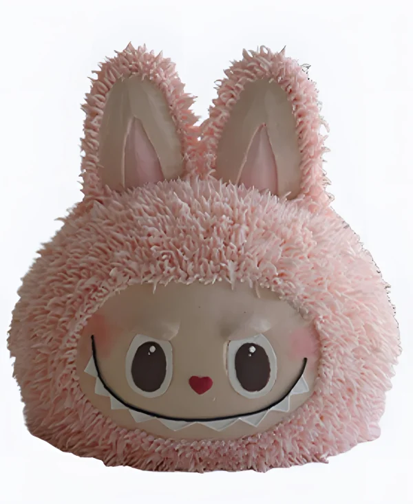 Торт Лабубу 3D розовый Фото