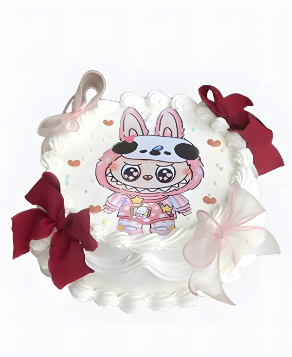 Торт Лабубу с бантиками Фото