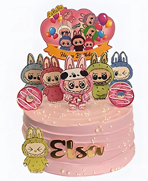 Торт Лабубу с жемчугом Фото