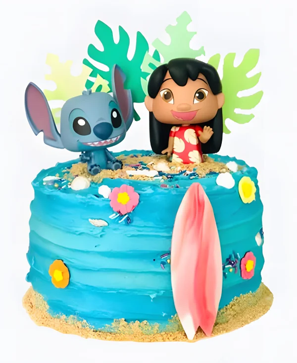 Торт Лило и Стич с серфом Фото