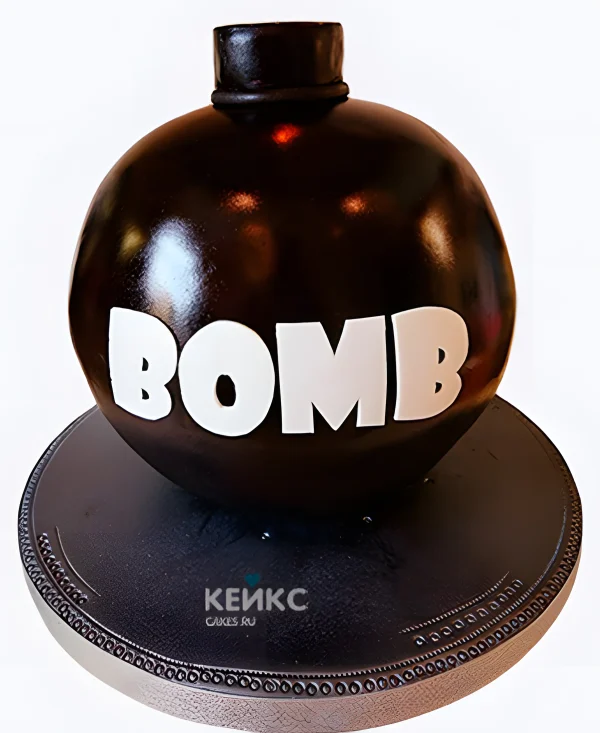 Торт минималистичный Бомба Фото