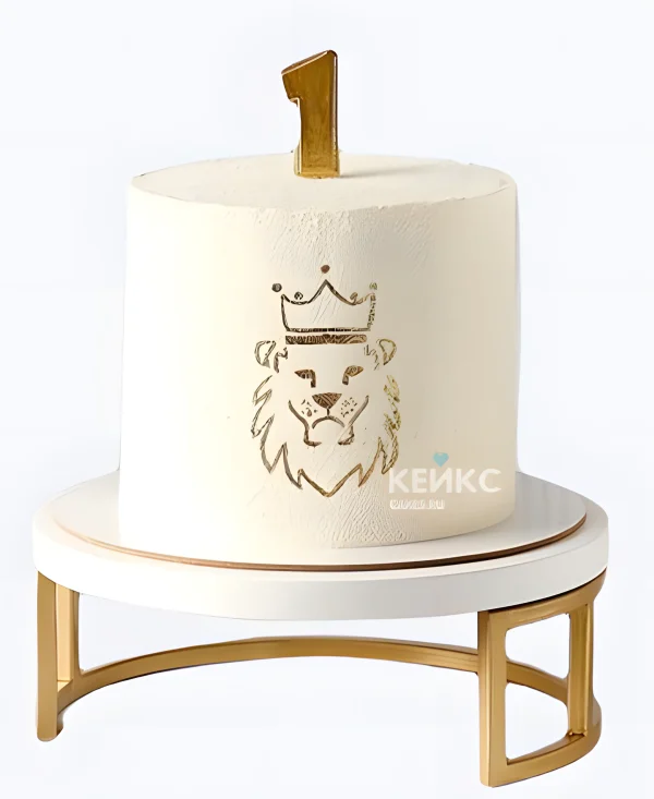 Детский торт лев на 1 годик Фото