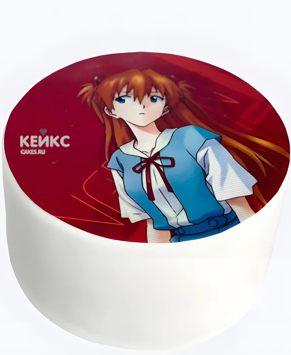Торт с Аской из Евангелион Фото