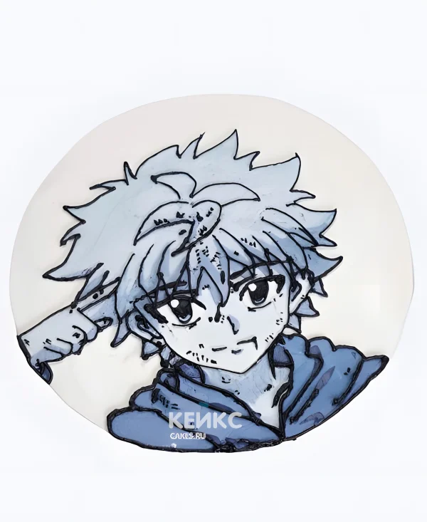 Торт на день рождения с фотопечатью аниме Хантер х Хантер Фото