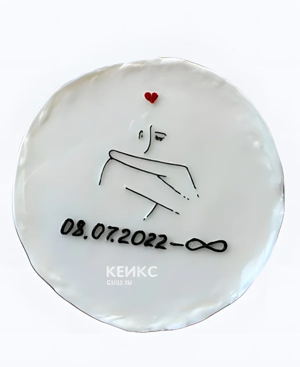 Торт на годовщину свадьбы Бесконечность Фото