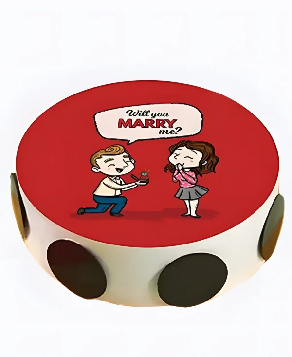 Торт с фотопечатью на сватовство Фото