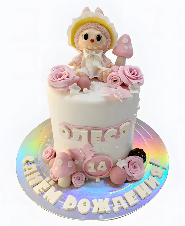 Торт нежный Лабубу Фото