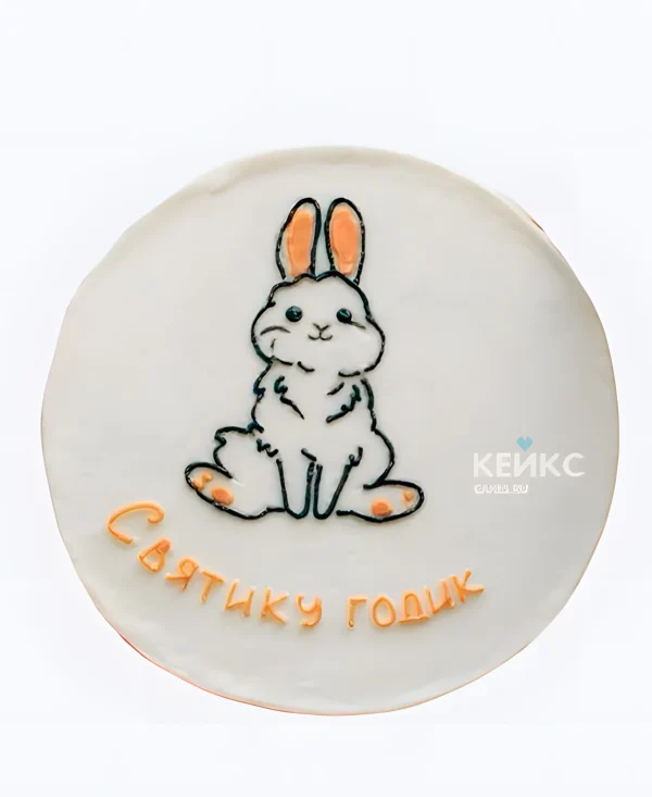 Торт Пушистый зайчик Фото