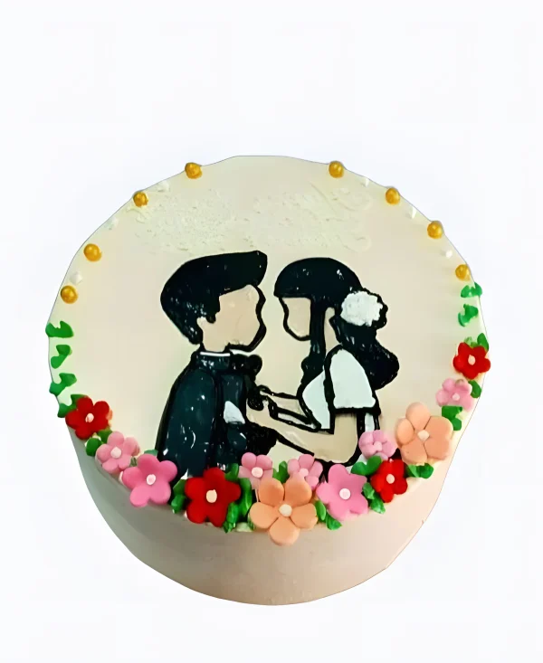 Торт Рисунок счастья Фото