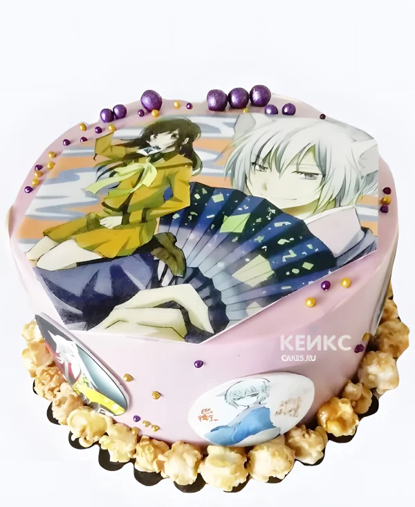 Торт с бусинами на день рождения  аниме Очень приятно Бог Фото
