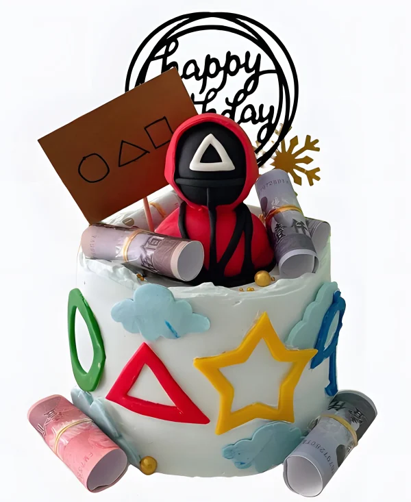 Торт с деньгами Игра в кальмара Фото