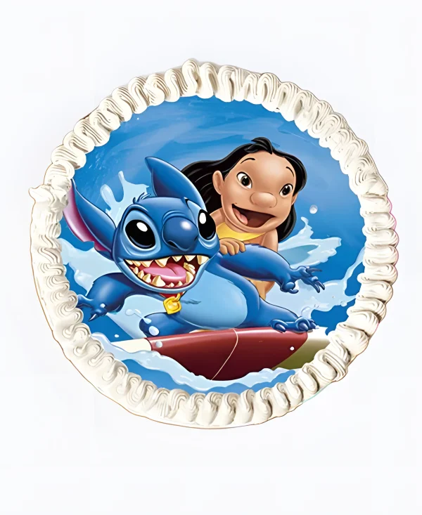 Торт с фотопечатью Лило и Стич Фото