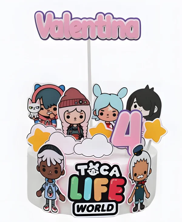 Торт с героями Тока Бока именной Фото