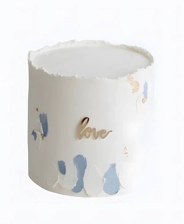 Торт с мазками Фото