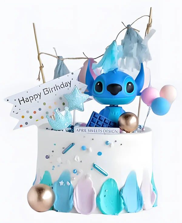 Торт с нежными мазками Фото