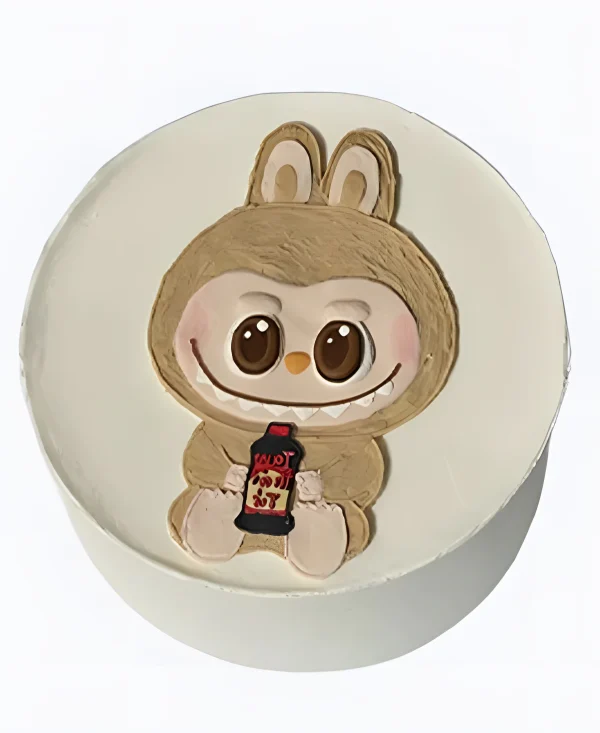 Торт с рисунком Лабубу Фото