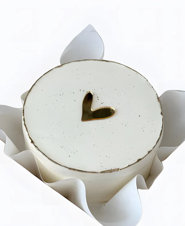 Торт с золотым сердцем Фото