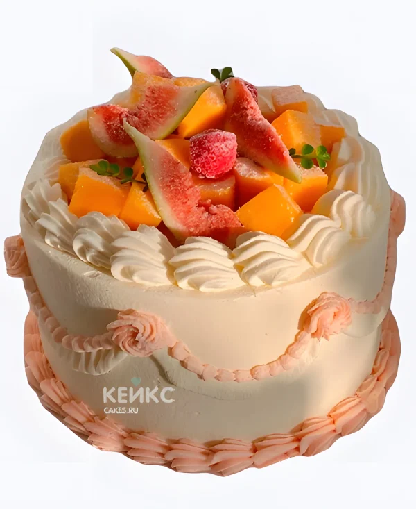 Торт Сахарные фрукты Фото