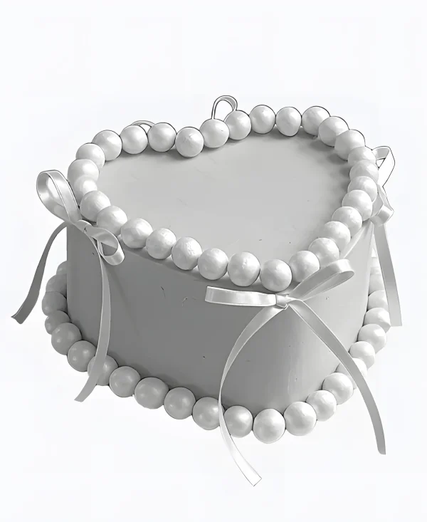 Свадебный бенто-торт в форме сердца Фото