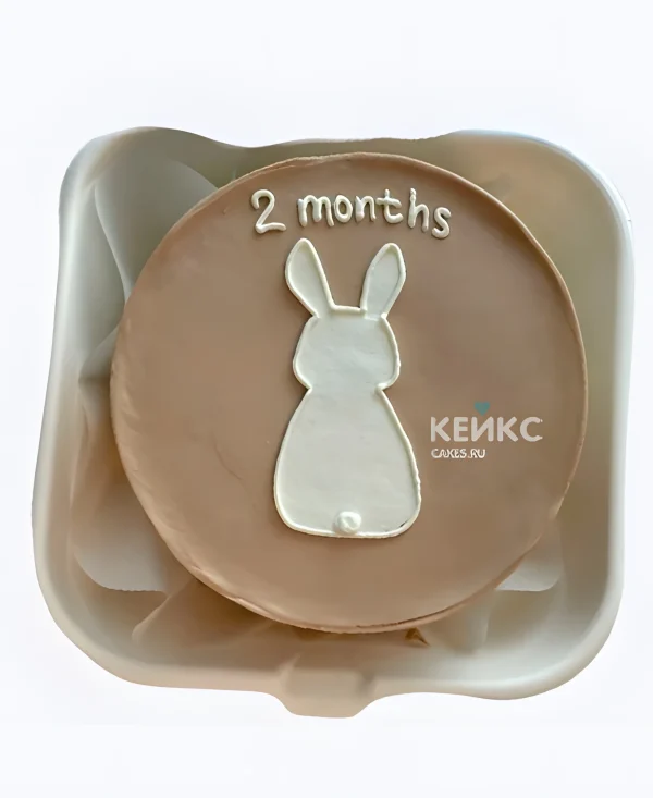 Торт силуэт зайчика Фото