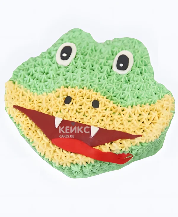 Торт в форме головы змеи Фото