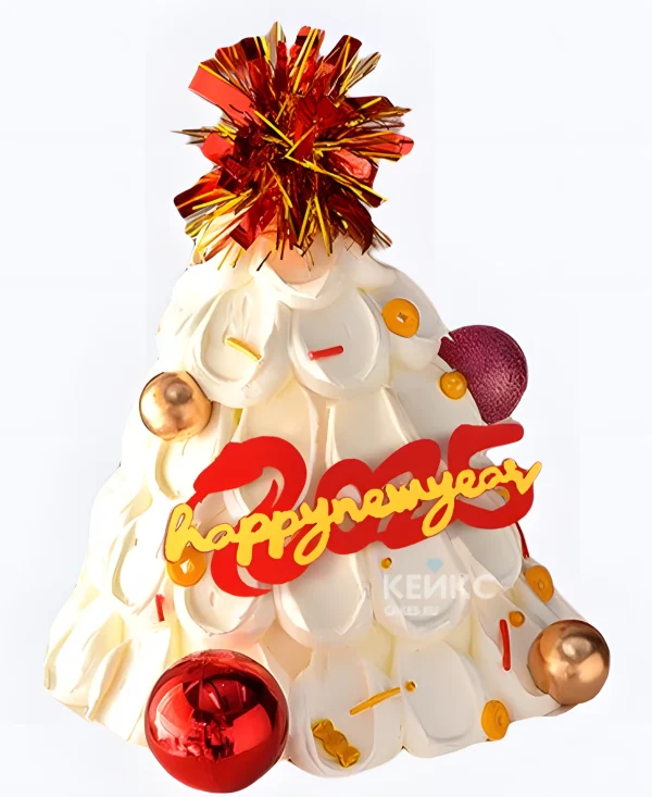 Торт в форме новогодней елки Фото