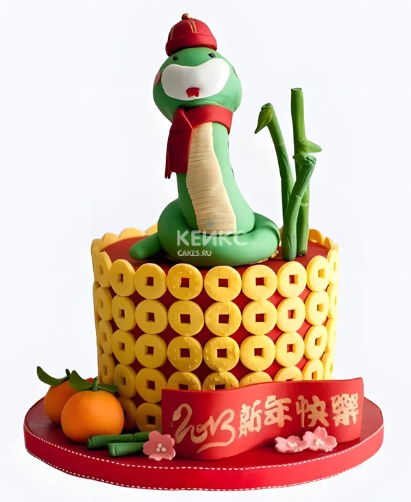 Торт Зеленая Змея Фото