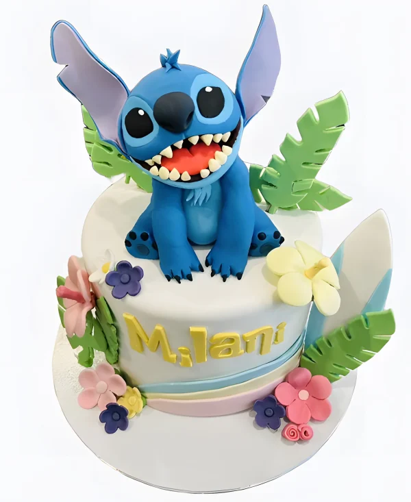Торт Стич в цветах Фото