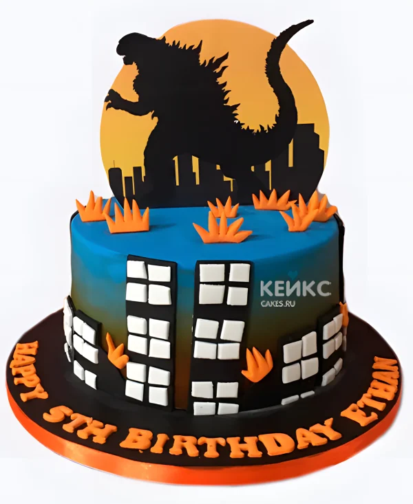 Торт Тень Годзиллы Фото